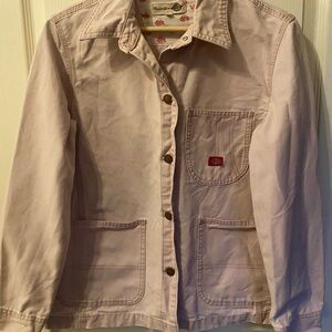 Dickies x Madewell light pink work jacket